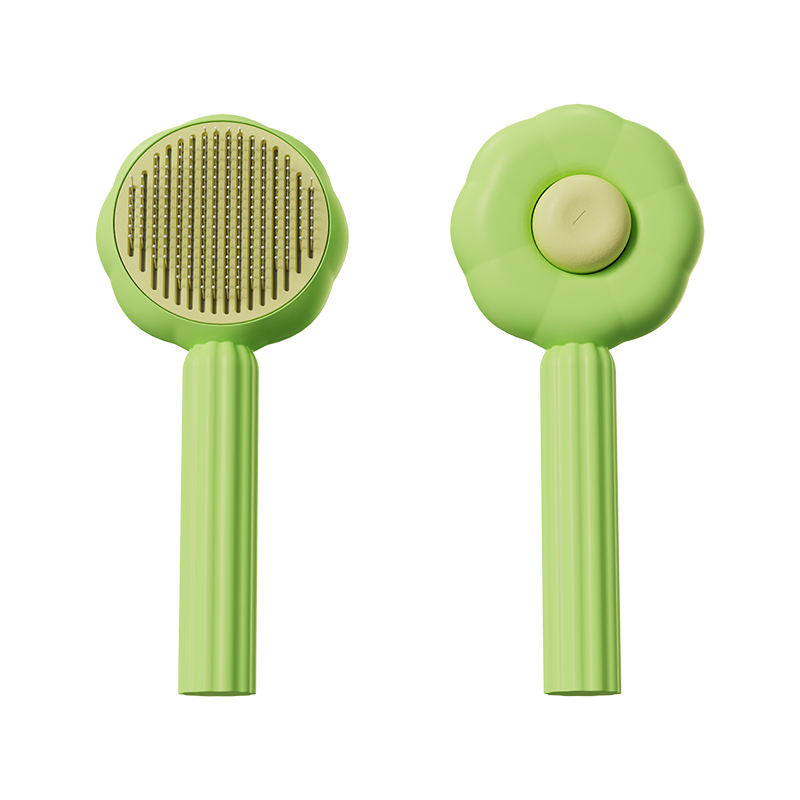 Self-Cleaning Cat Comb for Less Fur and Hairballs