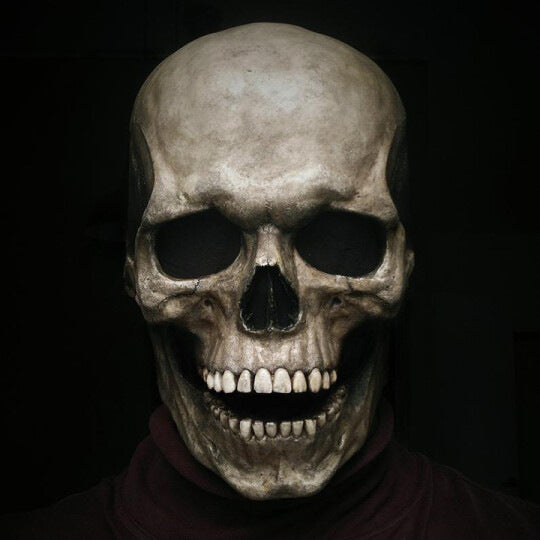 Movable Jaw Skull Mask for Realistic Halloween Costumes