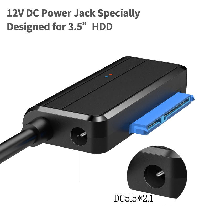 USB 3.0 to SATA Adapter Cable for Bare 2.5 and 3.5 Drives