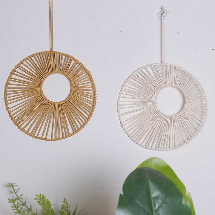 Handmade Metal Wall Decor Pendant for Boho Texture