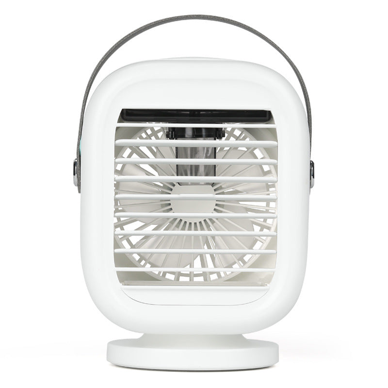 Water-Cooled Desk Fan with Mist, Portable Personal Cooler
