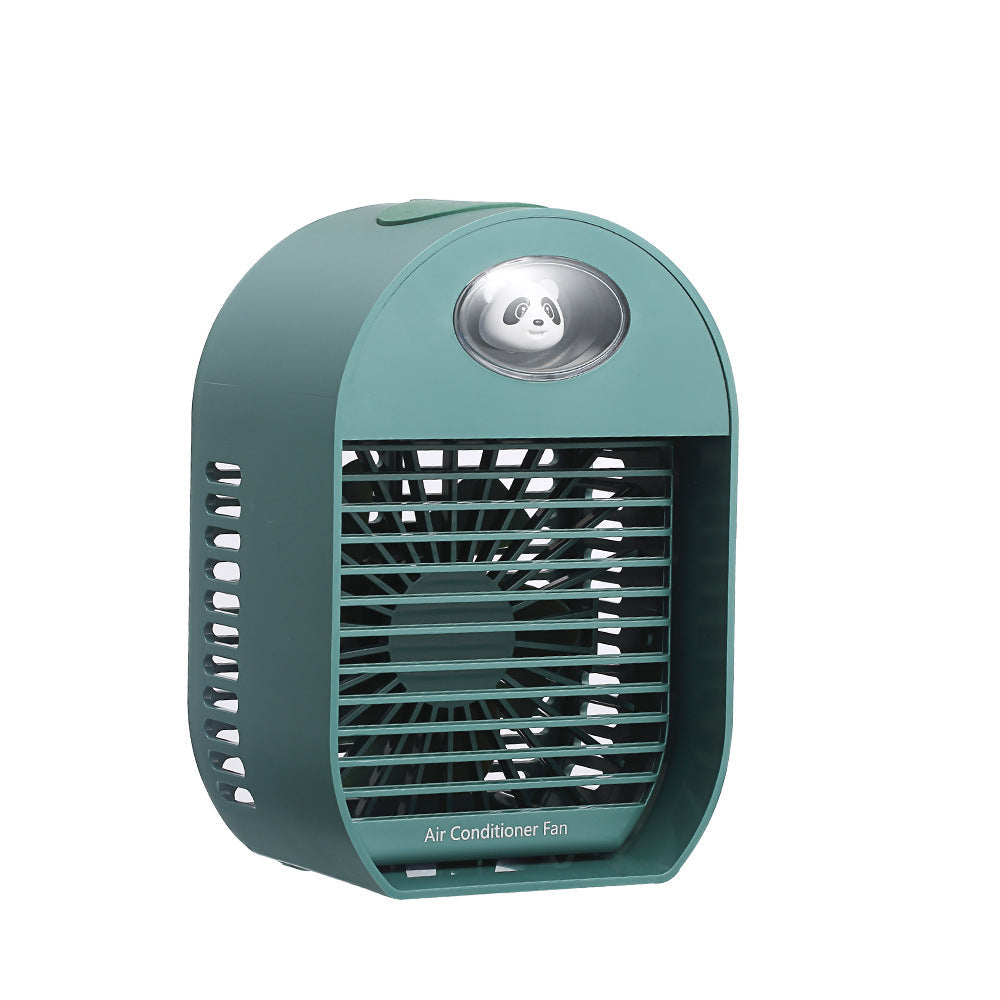 Cooling USB Desk Fan with Panda Night Light for Office