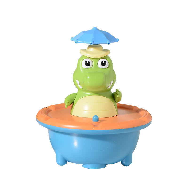 Light-Up Crocodile Bath Toy with Rotating Water Jets