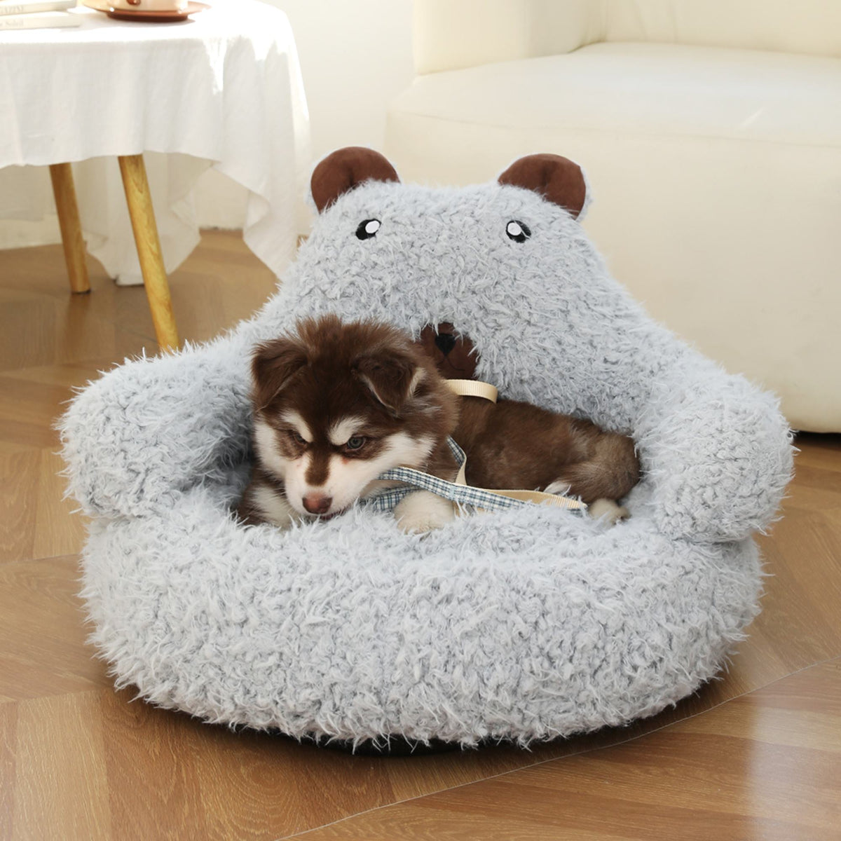 Alpaca Cat Bed House for Warm, Cozy Indoor Pet Comfort