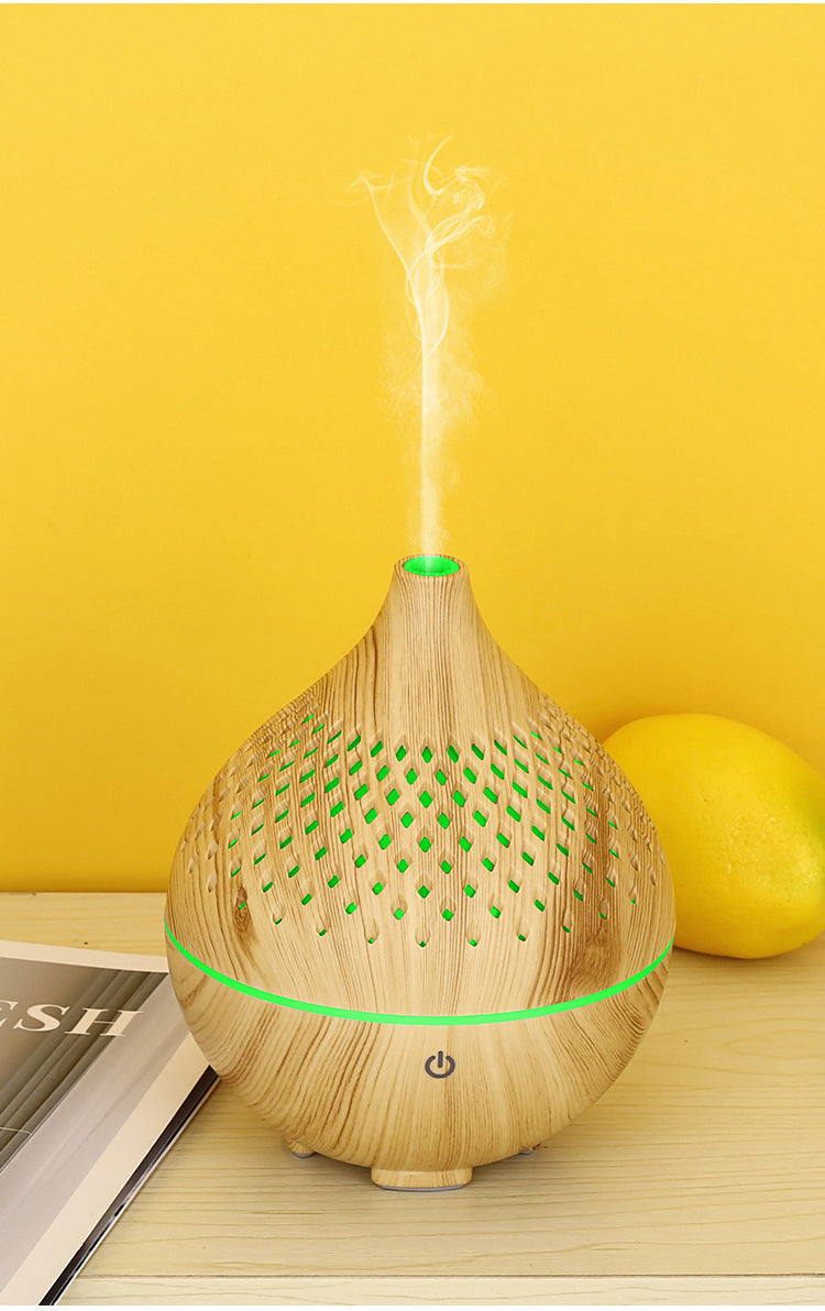 Wood Grain Mini Aroma Diffuser for Desk, Bedside & Car