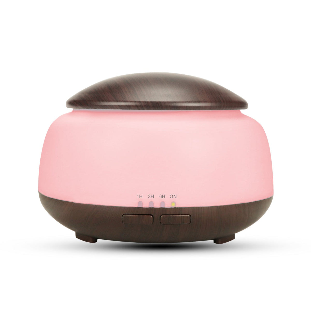 Wood Grain Aroma Diffuser Night Light Humidifier 300ml