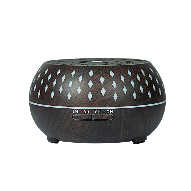 Wood Grain Ultrasonic Humidifier with Star Night Light