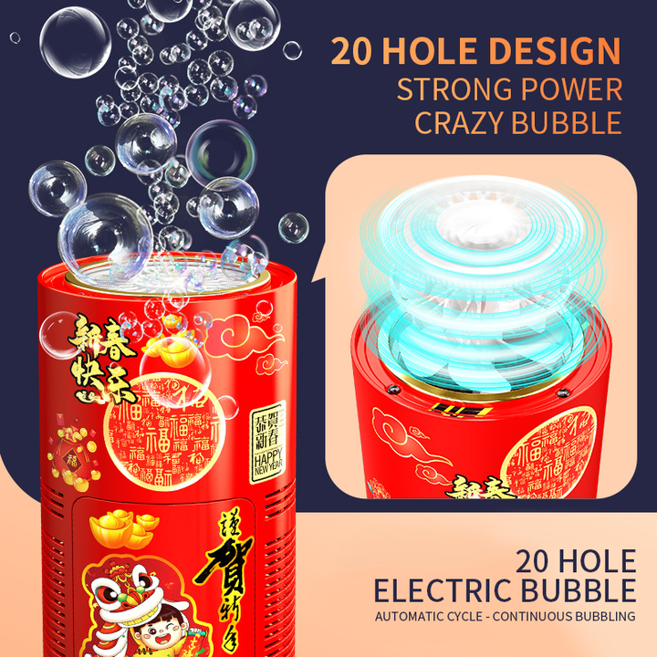 Fireworks Bubble Machine for Colorful Celebration Fun