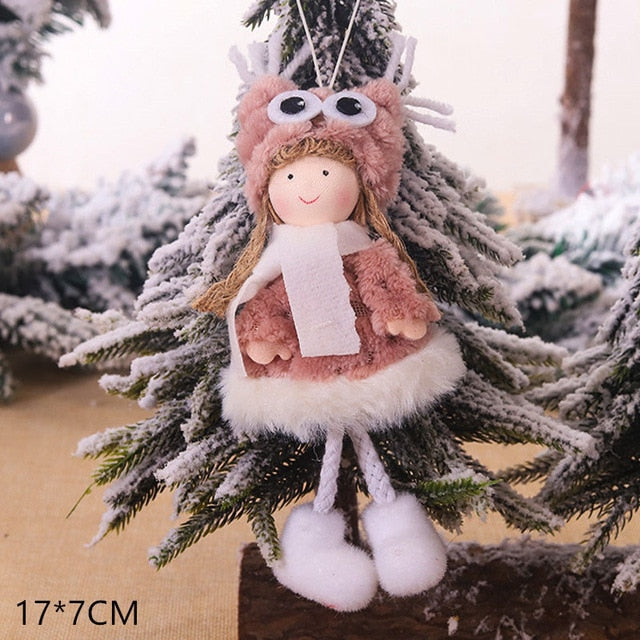 Plush Christmas Angel Ornament for Whimsical Holiday Decor