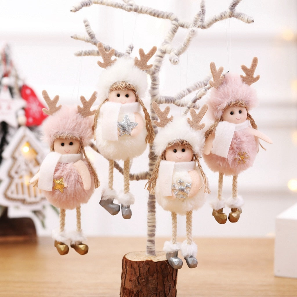 Plush Angel Christmas Ornament Cozy Holiday Tree Decor