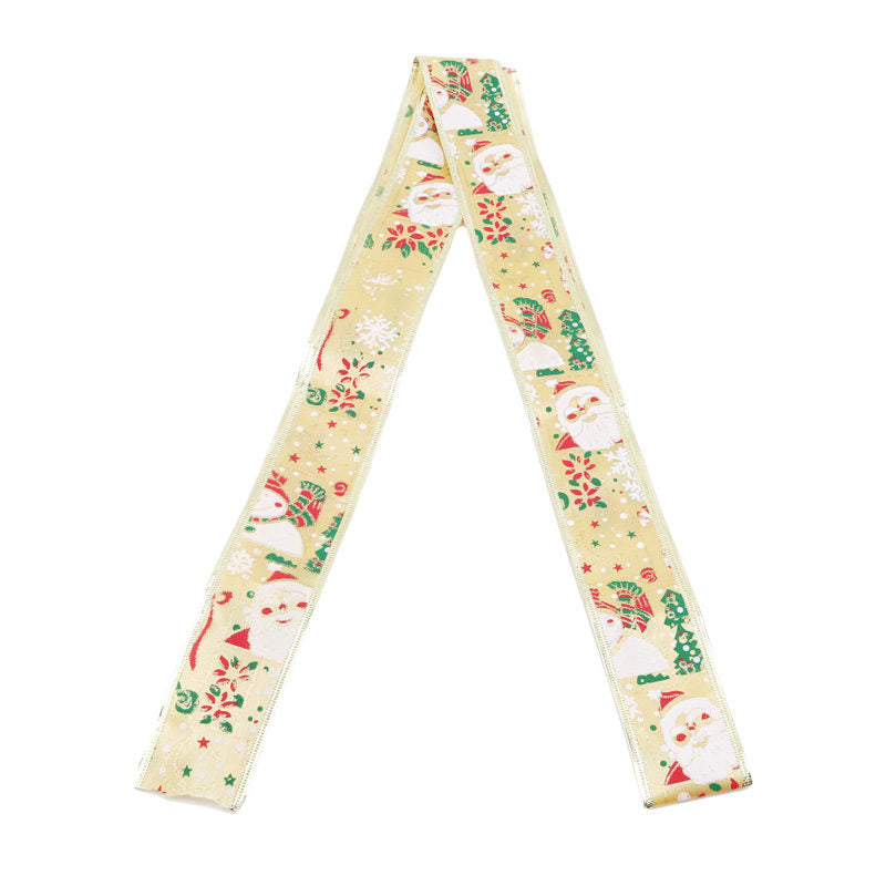 Christmas Wired Ribbon for Gift Wrap and Tree Decor