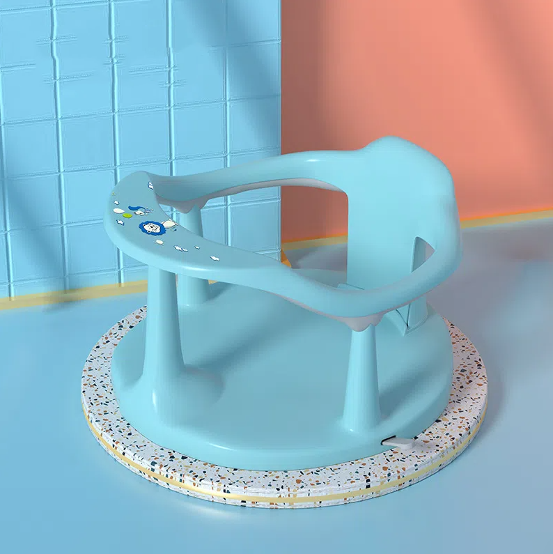 Baby Bath Seat with Four-Point Suction Stability Aid