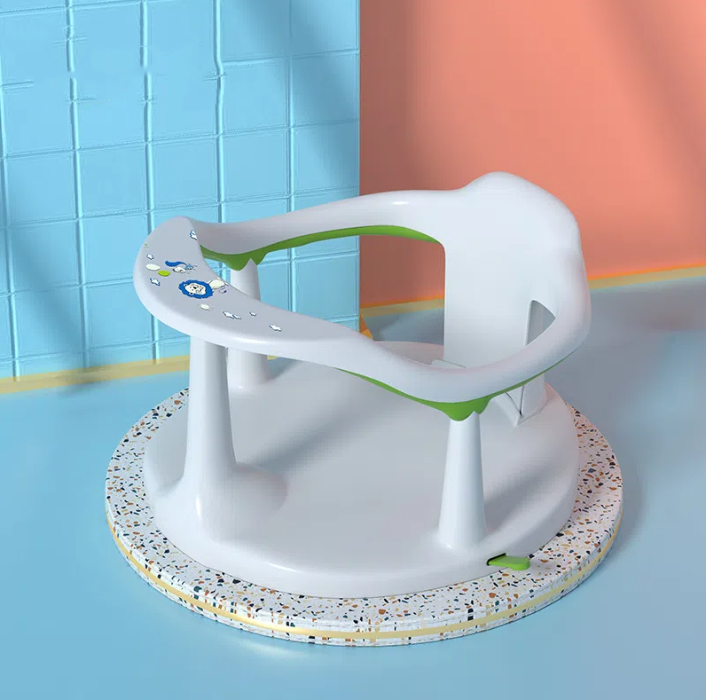 Baby Bath Seat with Four-Point Suction Stability Aid