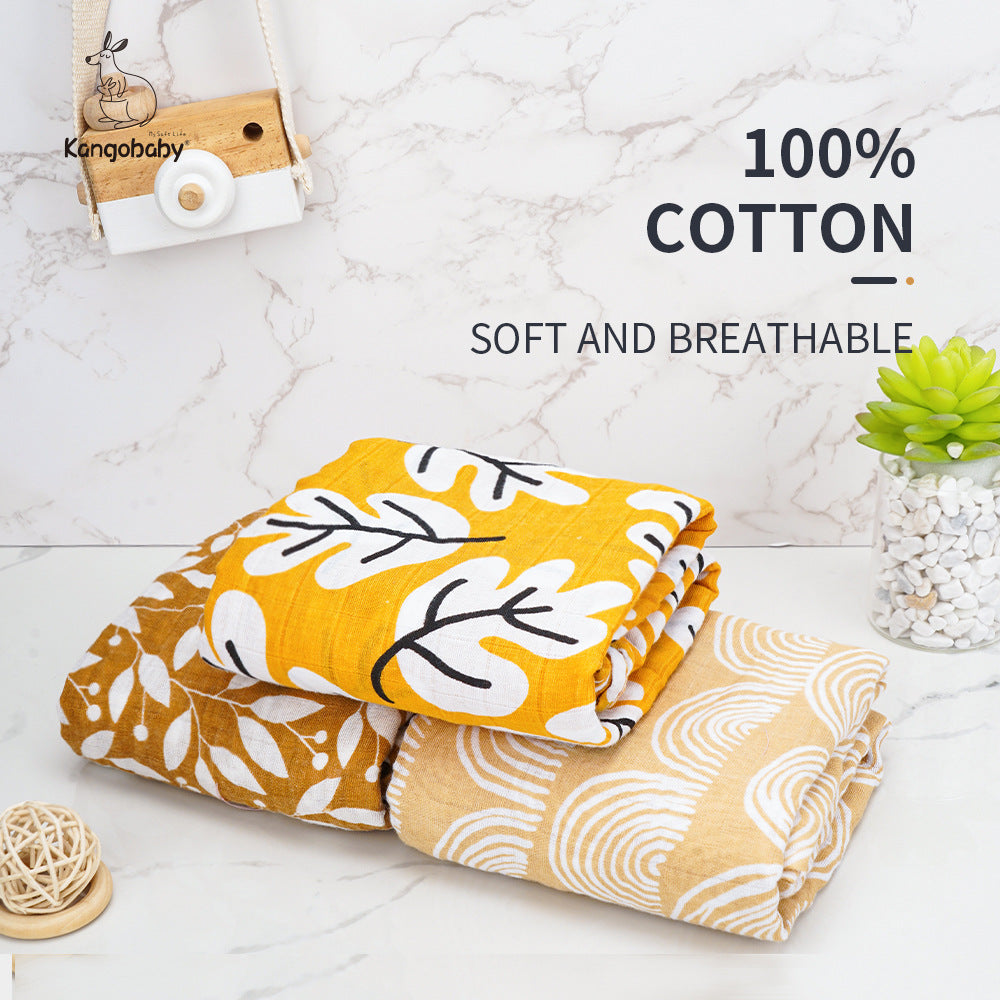 Muslin Baby Blanket Set for Soft, Breathable Comfort