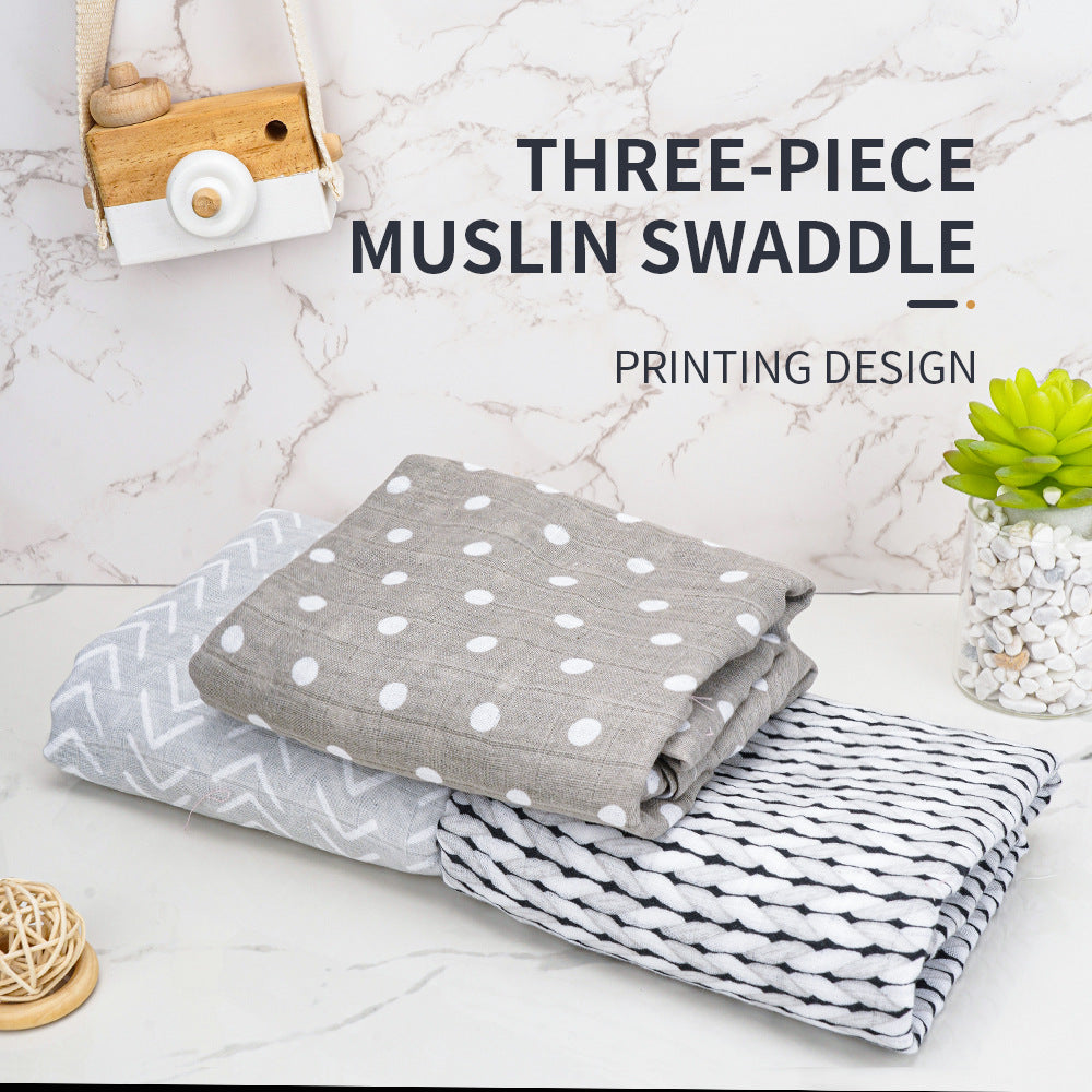 Muslin Baby Blanket Set for Soft, Breathable Comfort