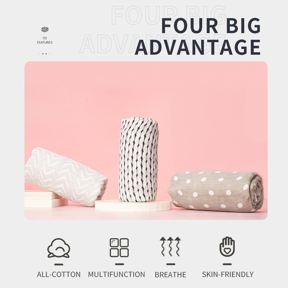Muslin Baby Blanket Set for Soft, Breathable Comfort