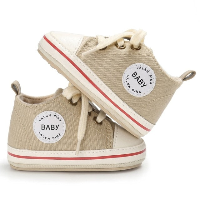 Infant Canvas Shoes With Flexible First-Walker Soles