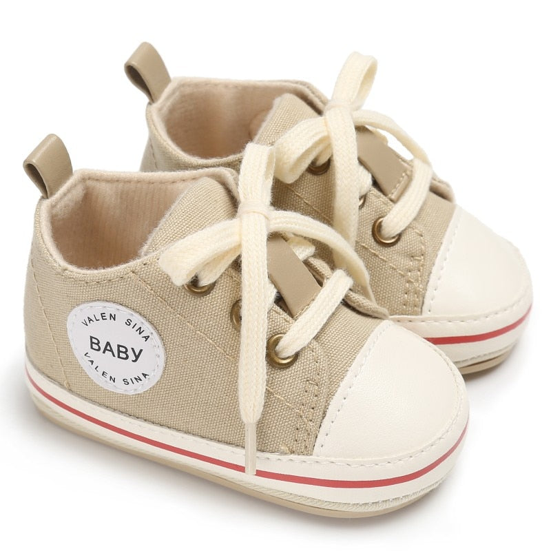 Infant Canvas Shoes With Flexible First-Walker Soles