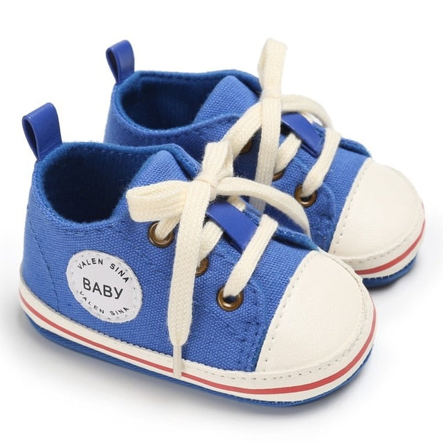 Infant Canvas Shoes With Flexible First-Walker Soles