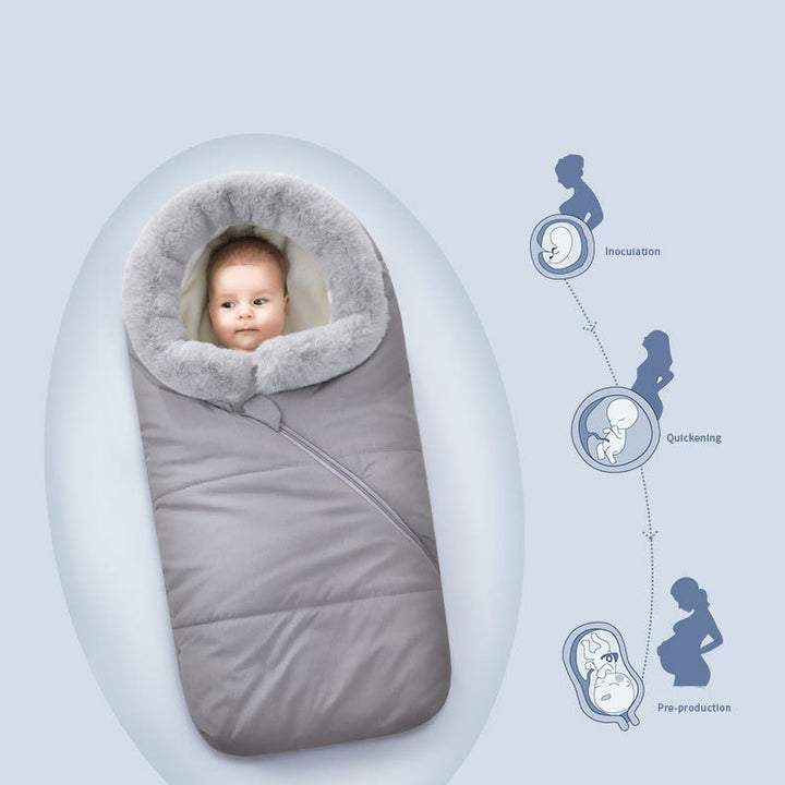 Newborn Winter Sleeping Bag for Stroller Warmth & Wind