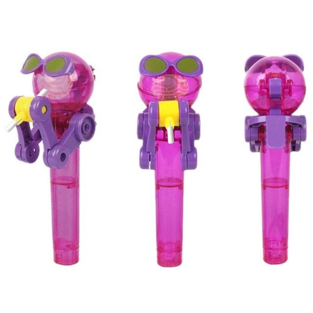 Robot Lollipop Holder — Playful Candy Cover Toy