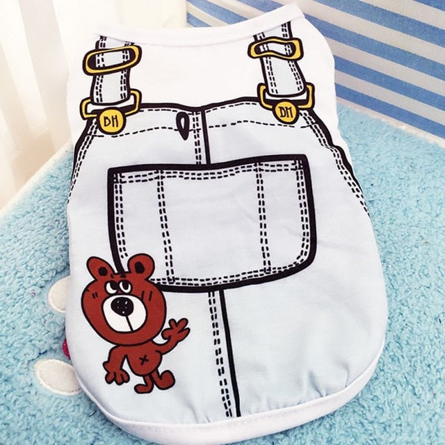 Pet Summer Vest Outfit for Cute Small Dogs and Cats