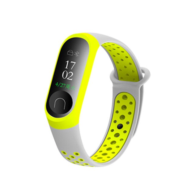 Xiaomi Mi Band 3 & 4 Sport Strap, Breathable Two-Tone