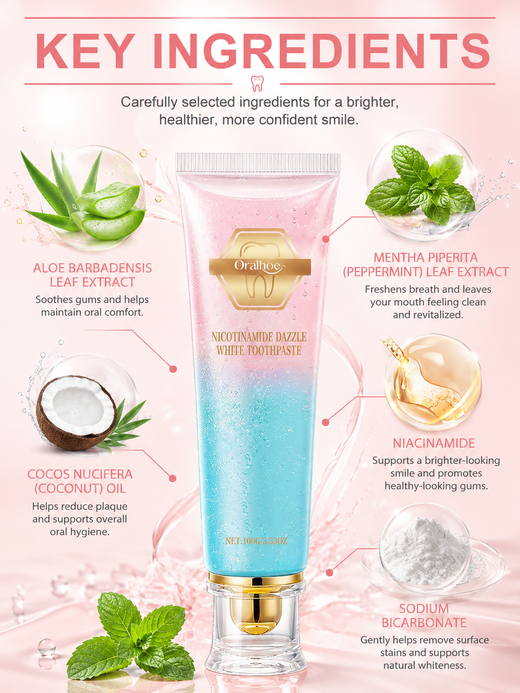 Niacinamide Whitening Toothpaste – Prevent Stains