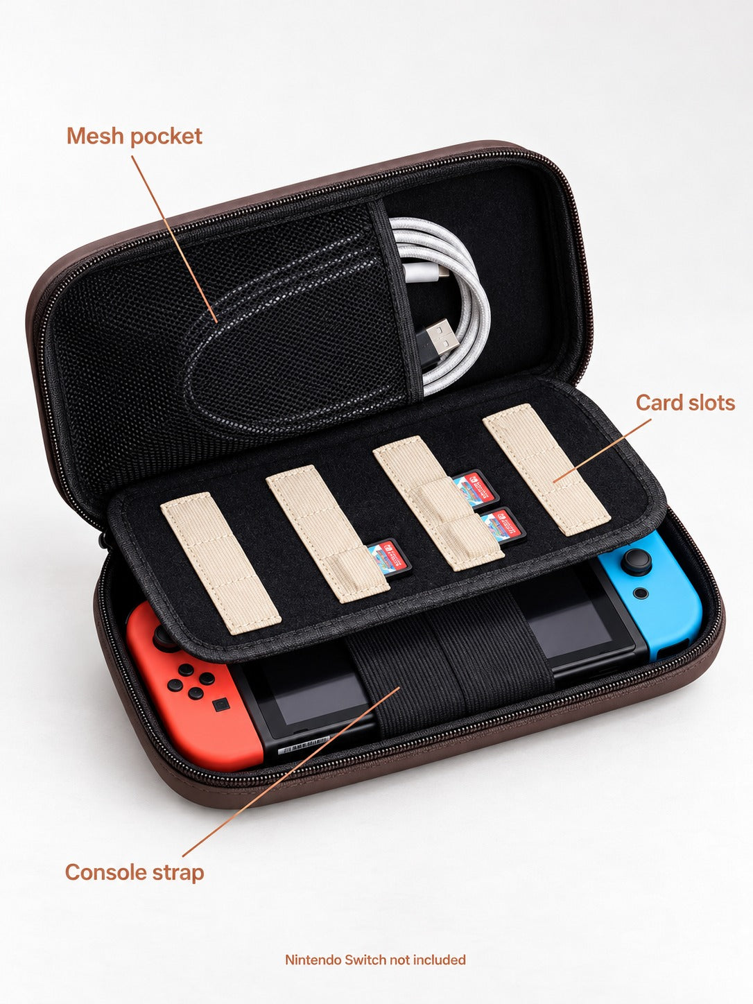 Nintendo Switch Hard Travel Case with Game Card Slots