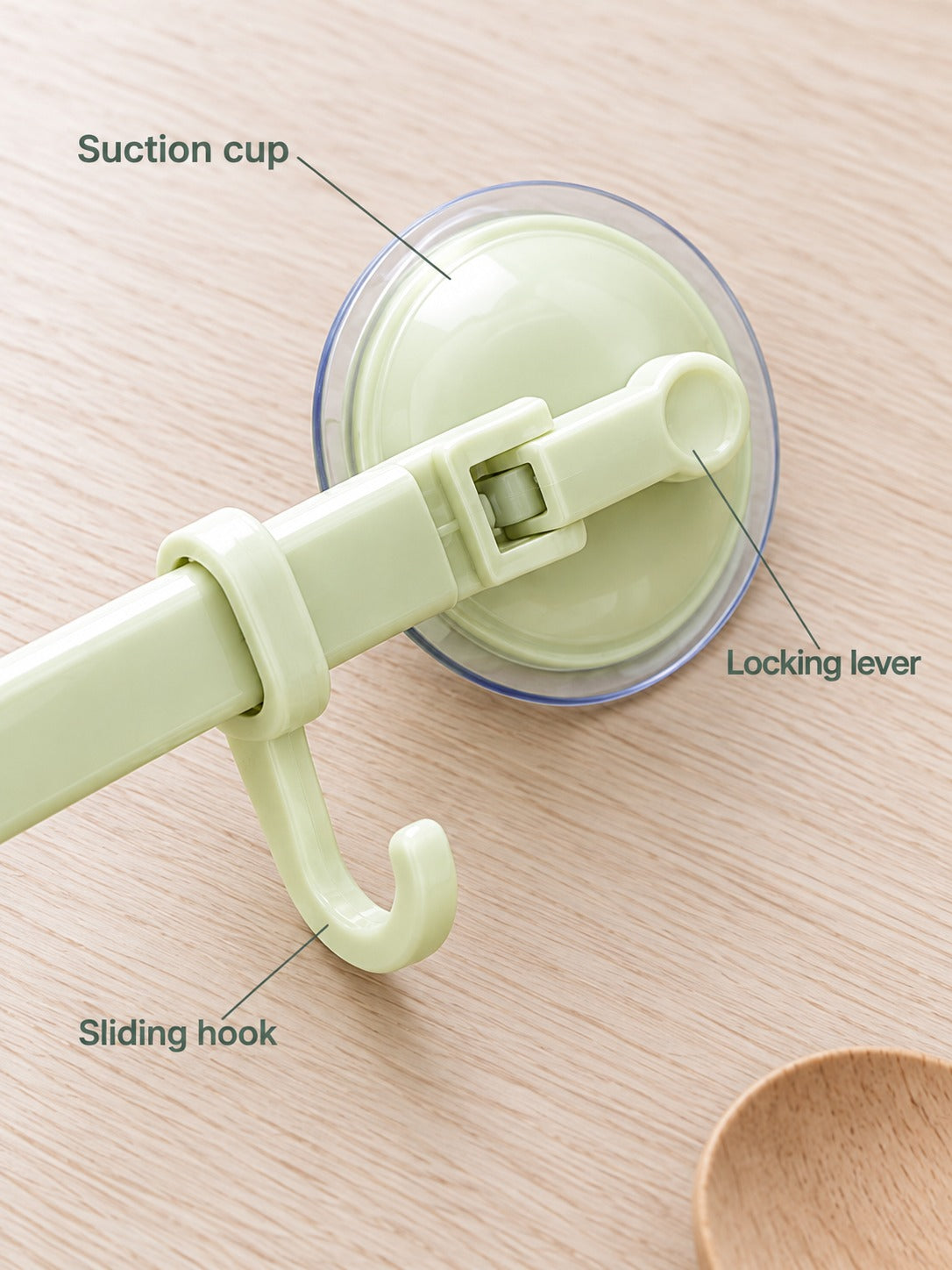 No-Drill Suction Towel Rail for Tile Bathroom Walls