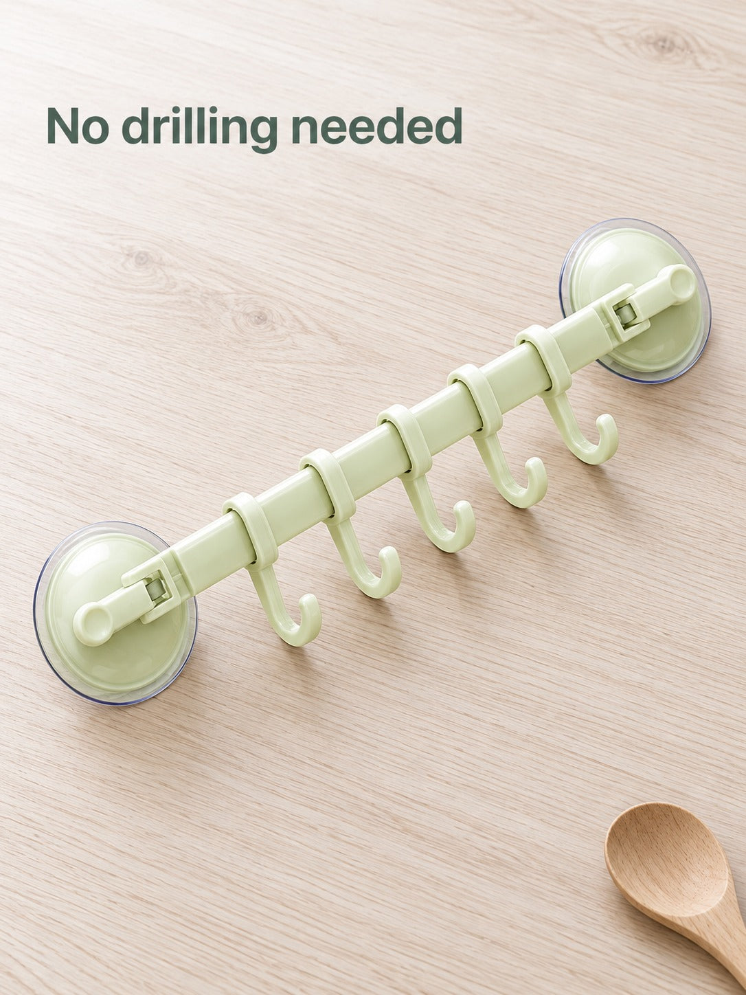 No-Drill Suction Towel Rail for Tile Bathroom Walls