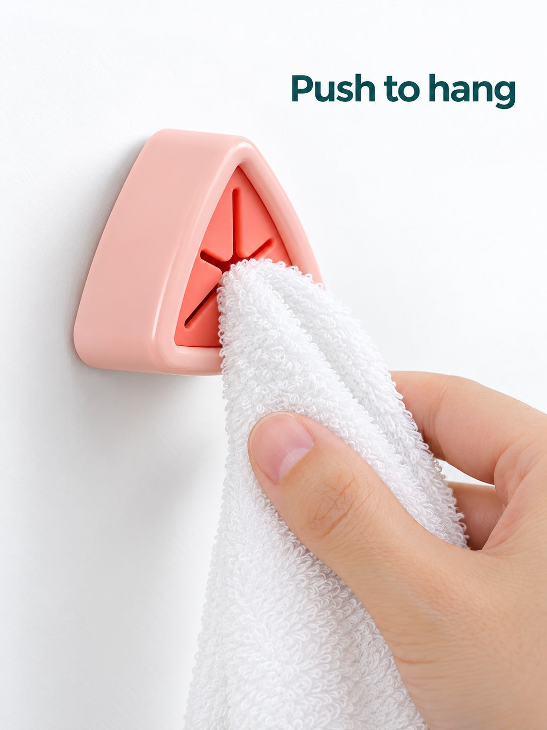 No-Drill Towel Hook for Kitchen Rags and Bathroom Walls