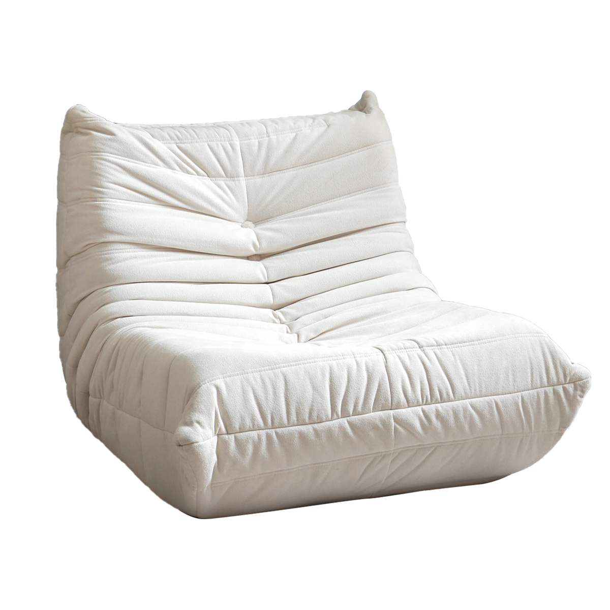 No-Assembly Bean Bag Lounger Chair for Adults Living Room