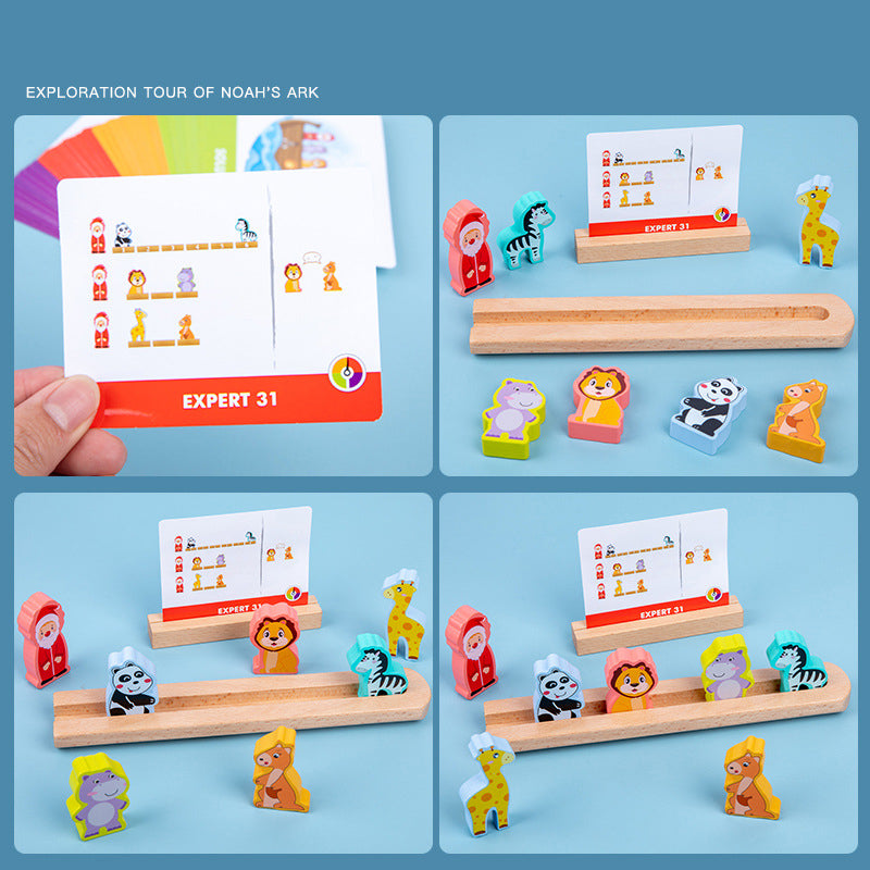 Noah's Ark Sorting Game for Screen-Free Logic Play