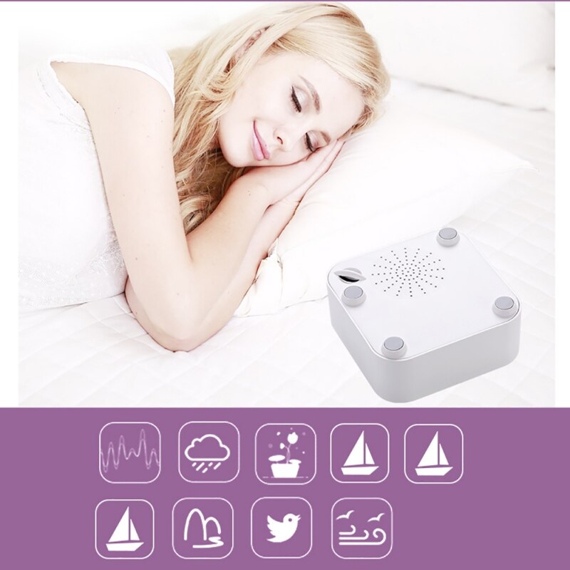 Compact Sleep Sound Machine with Music and Breathing Light