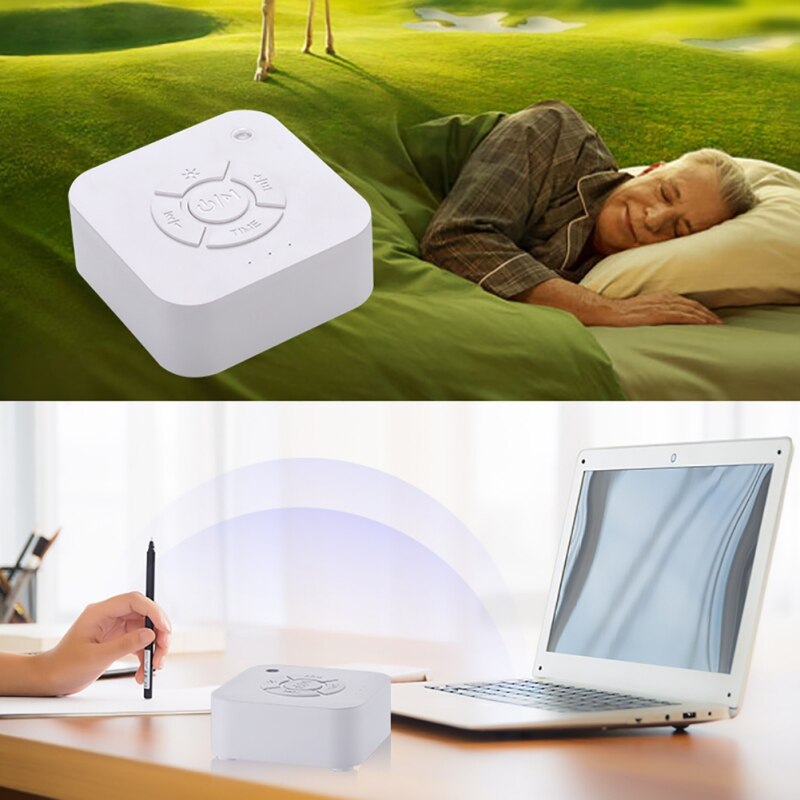Compact Sleep Sound Machine with Music and Breathing Light