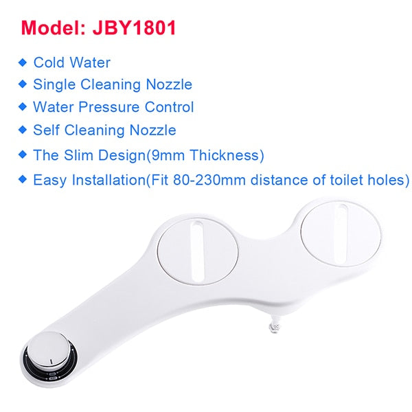 Non Electric Bidet Attachment with Adjustable Pressure
