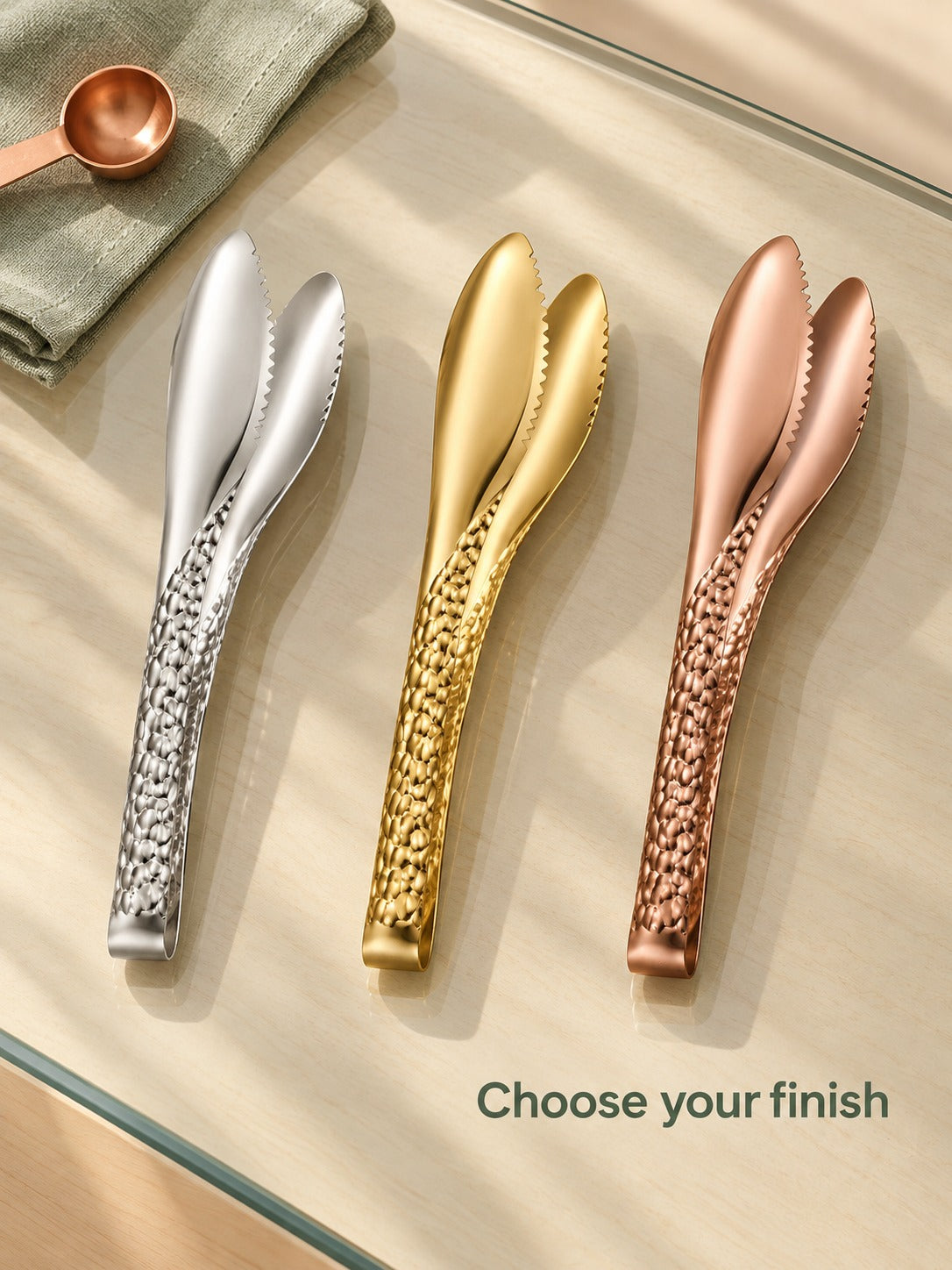 Non-Magnetic Stainless Steel Serving Tongs for Buffets