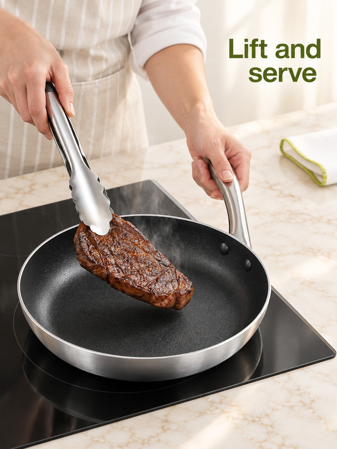 Non-Stick Aluminum Frying Pan for Induction and Gas