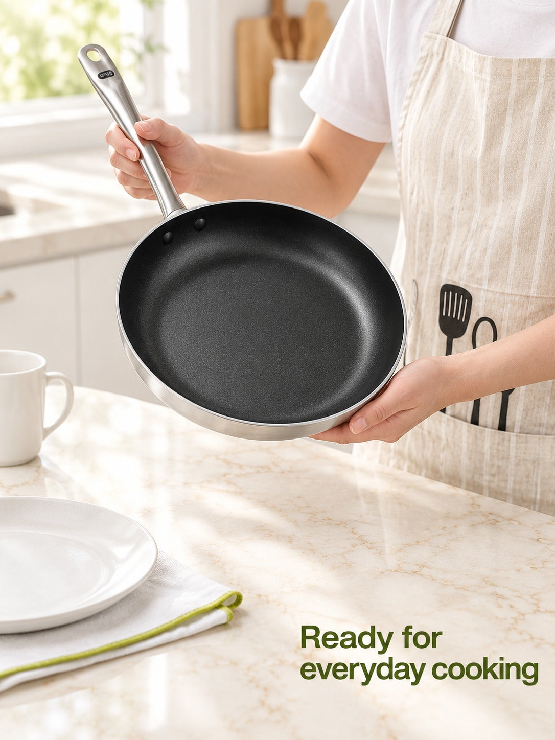 Non-Stick Aluminum Frying Pan for Induction and Gas
