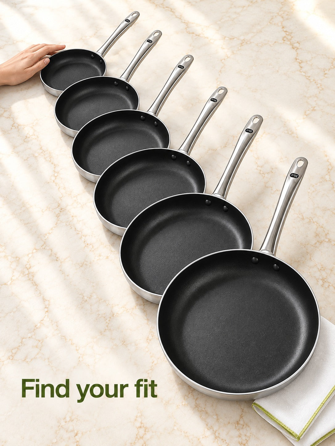 Non-Stick Aluminum Frying Pan for Induction and Gas