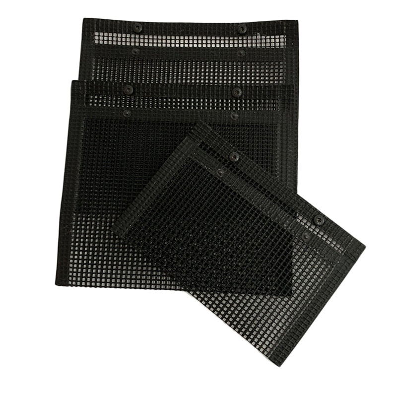 Reusable Non-Stick Grill Mesh Bag for Veggies and Shrimp
