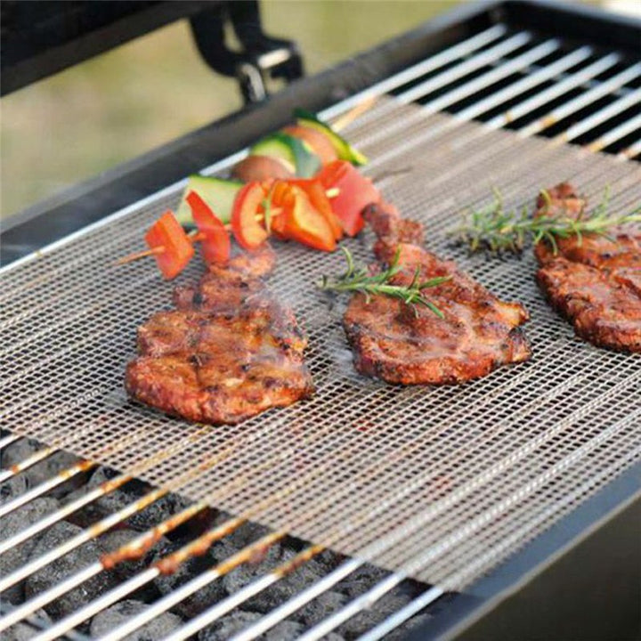 Nonstick BBQ Grill Mat for Small Foods & Easy Cleanup