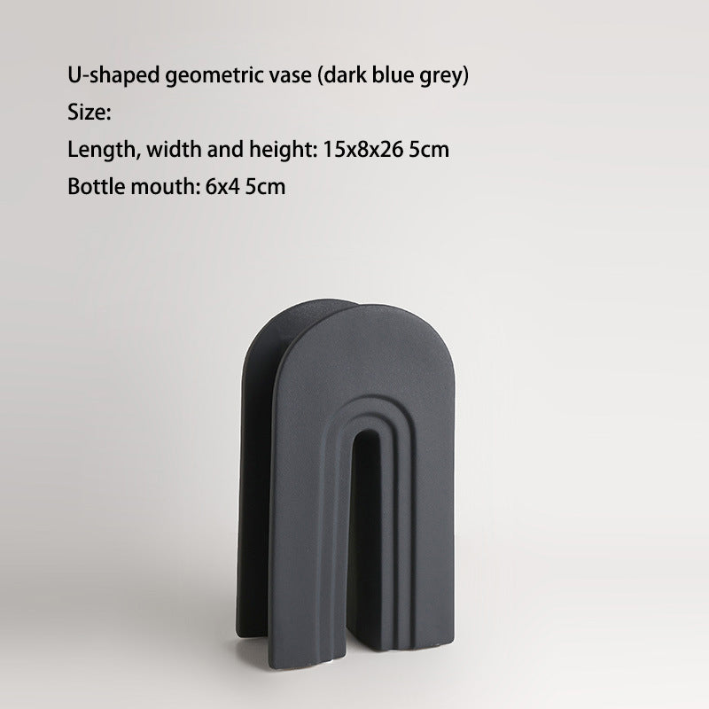 Nordic Ceramic Arch Vase for Modern Floral Displays