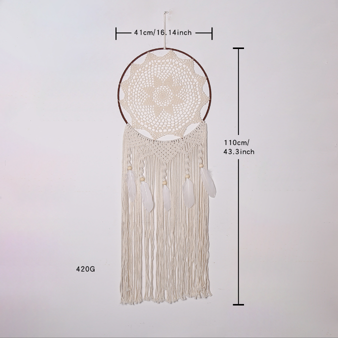 Large Boho Dream Catcher Wall Hanging for Cozy Decor