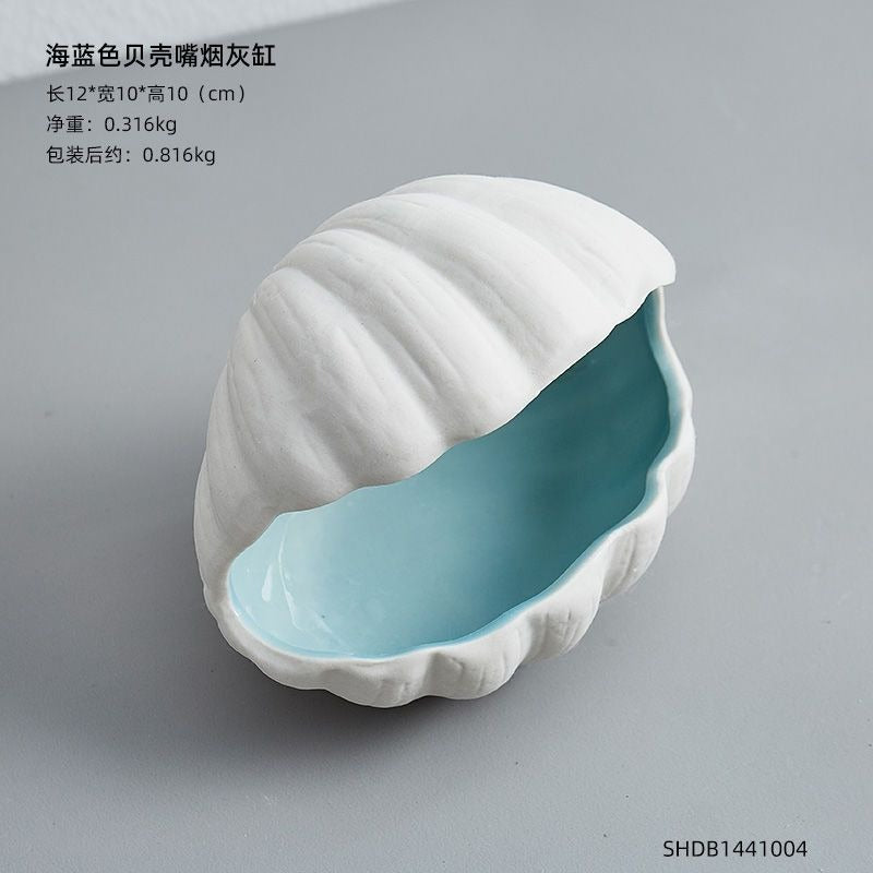 Ceramic Ashtray Set – Nordic Coastal Tabletop Decor