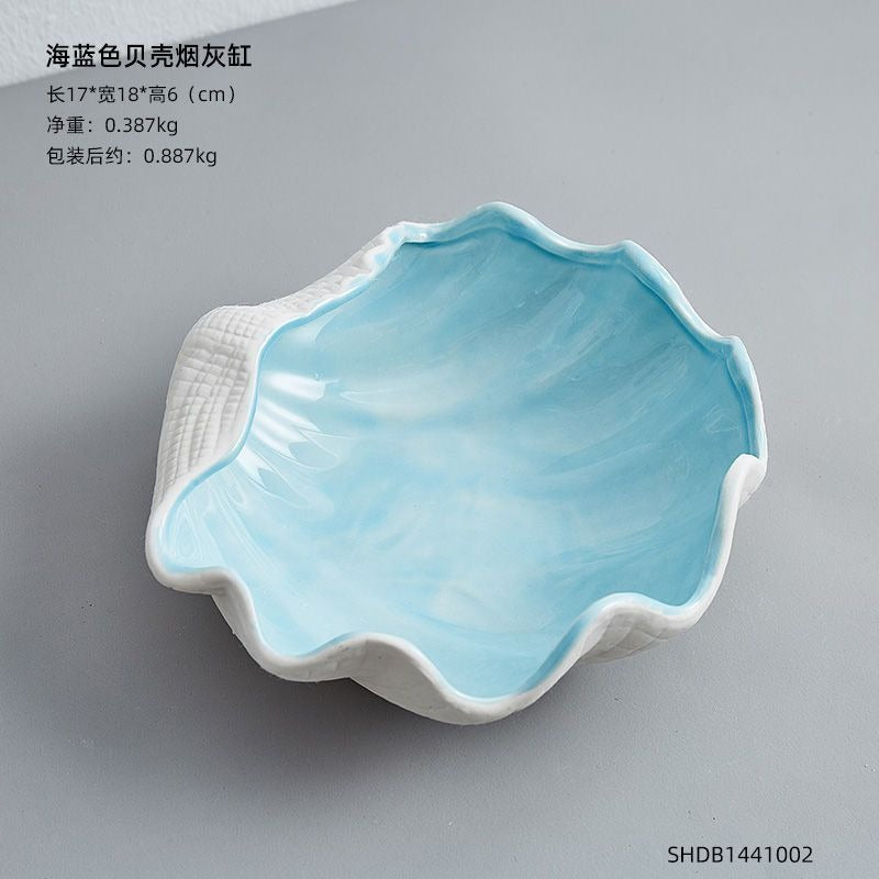 Ceramic Ashtray Set – Nordic Coastal Tabletop Decor