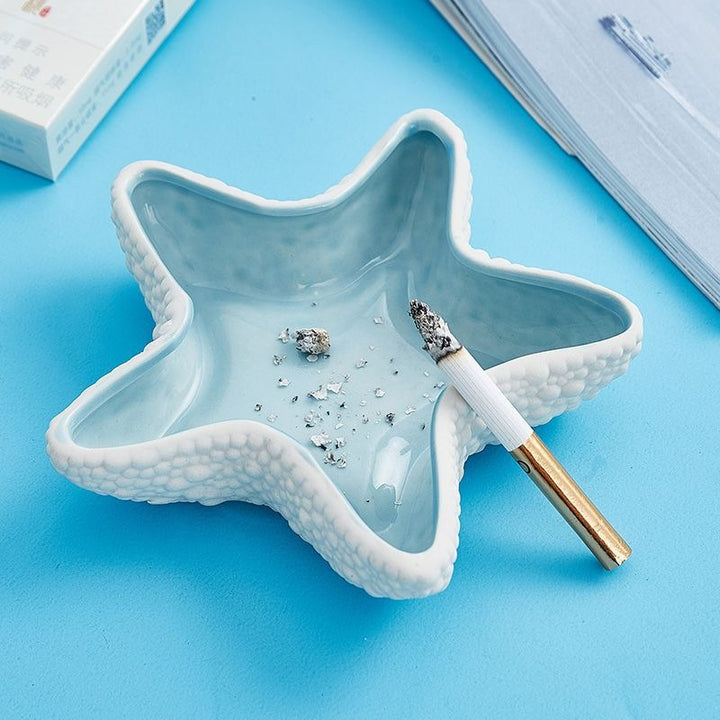 Ceramic Ashtray Set – Nordic Coastal Tabletop Decor