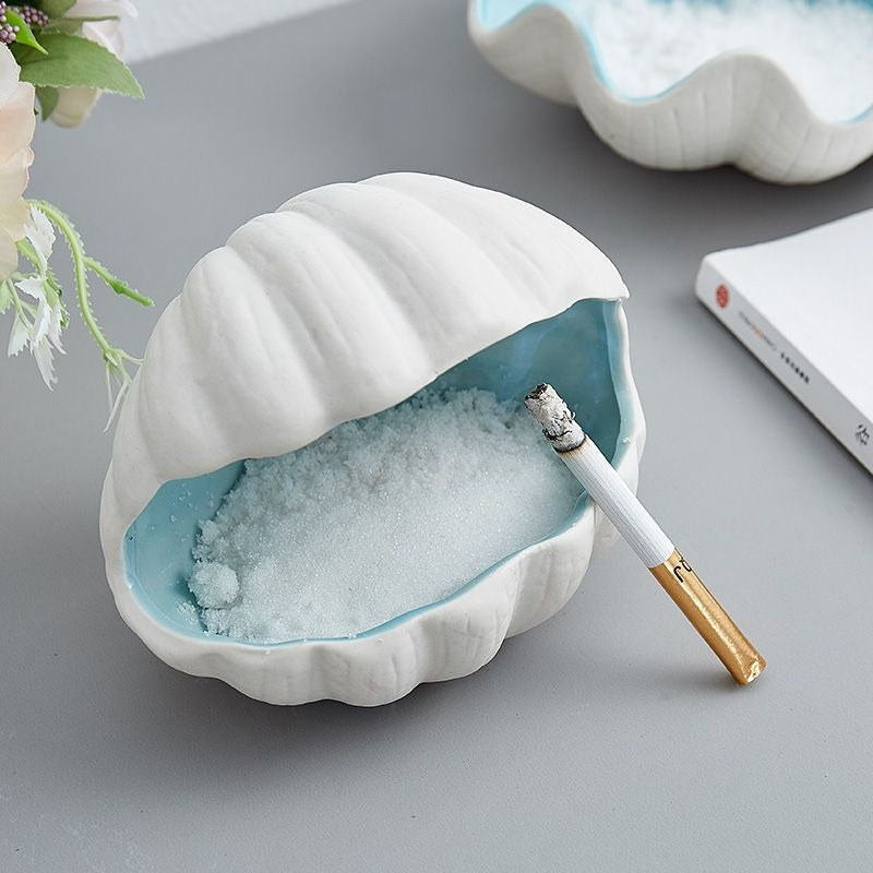 Ceramic Ashtray Set – Nordic Coastal Tabletop Decor