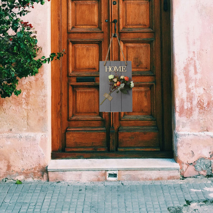 Wooden Welcome Sign for a Warm Rustic Entryway Decor